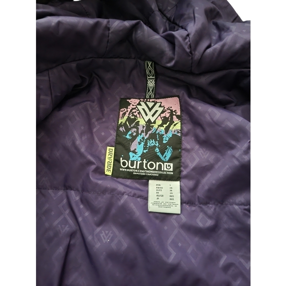 Burton Dryride Gray Jacket with Hood - Picture 9 of 10